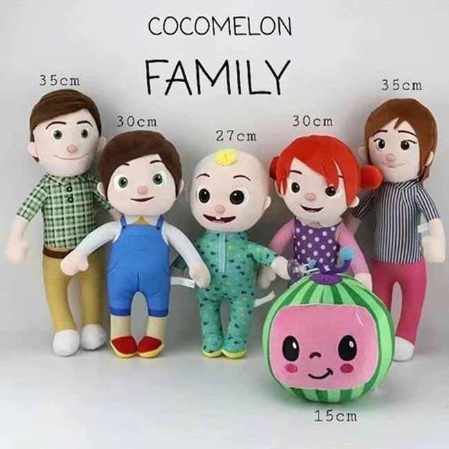 COCOMELON FAMILY STUFF TOY COLLECTION SET