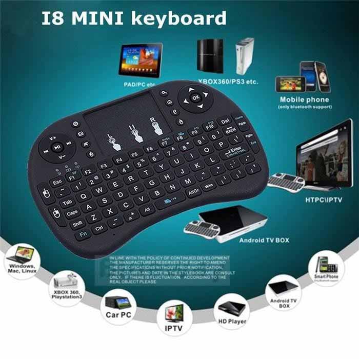 Mini Wireless Backlit Mouse Keyboard