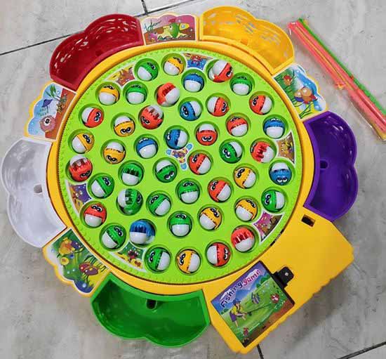 Kids Fishing Game 45 Fishes Family Entertainment For All - Multicolor