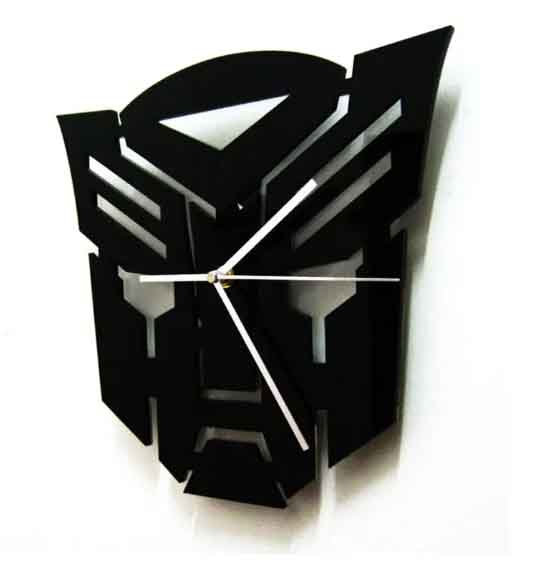 Transformer Design 3D Acrylic Wallclock 2mm